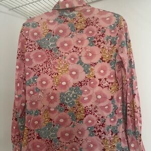 Vintage, multicolored polyester silk